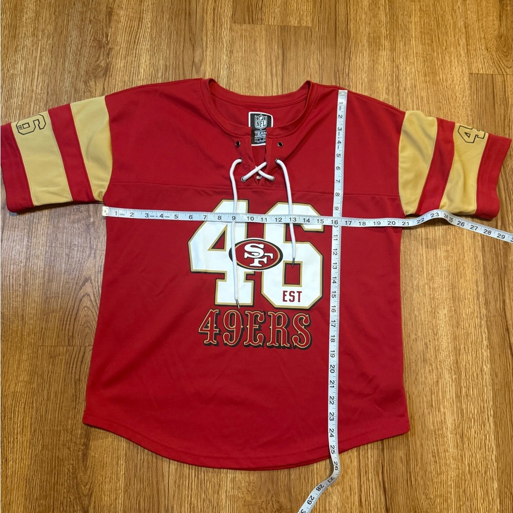 San Francisco 49ers red Gold Sports Jersey short sleeve - Picture 4 of 8